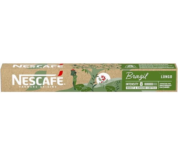 Nespresso Nescafé Farmers Origins Brazil 10 Cápsulas