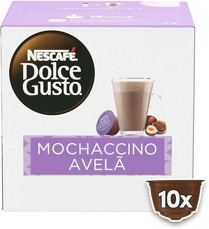 Dolce Gusto Nescafé Mochaccino Avelã 10 Cápsulas