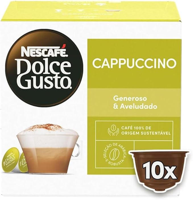 NESCAFÉ DOLCE GUSTO Café em Cápsula Cappuccino 10 Cápsulas